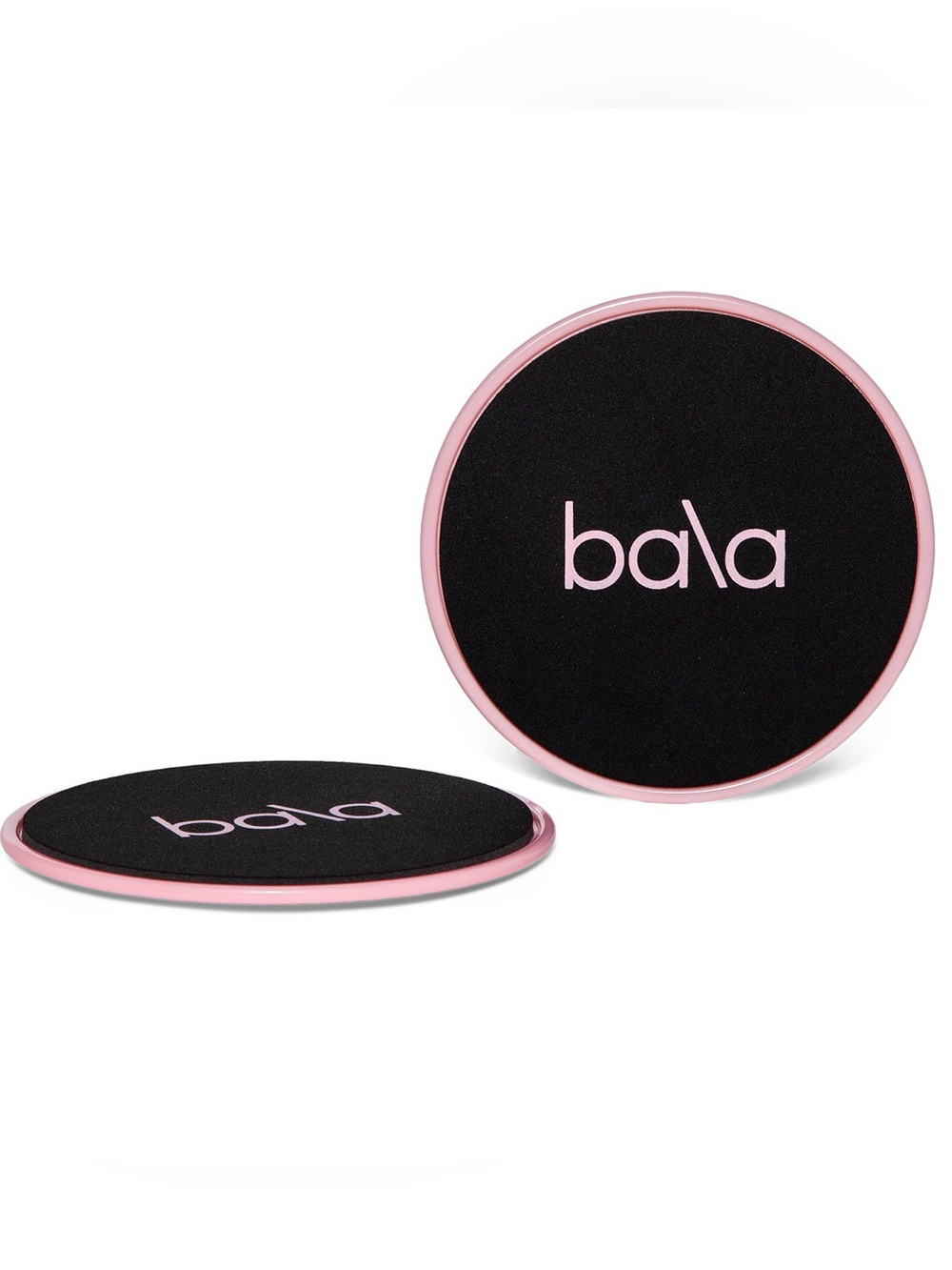 bala blush pink yoga pilates core sliders set